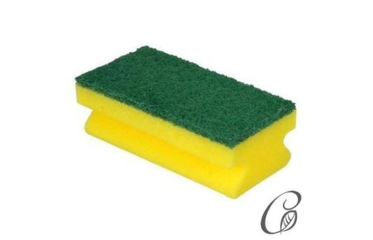 Yellow Sponge Scourer Cleaning